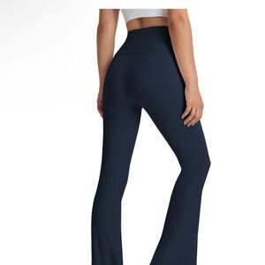 Women's Navy Flared Pants